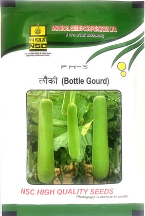 NSC Bottle gourd PH-3, 10 gram T/L Seeds