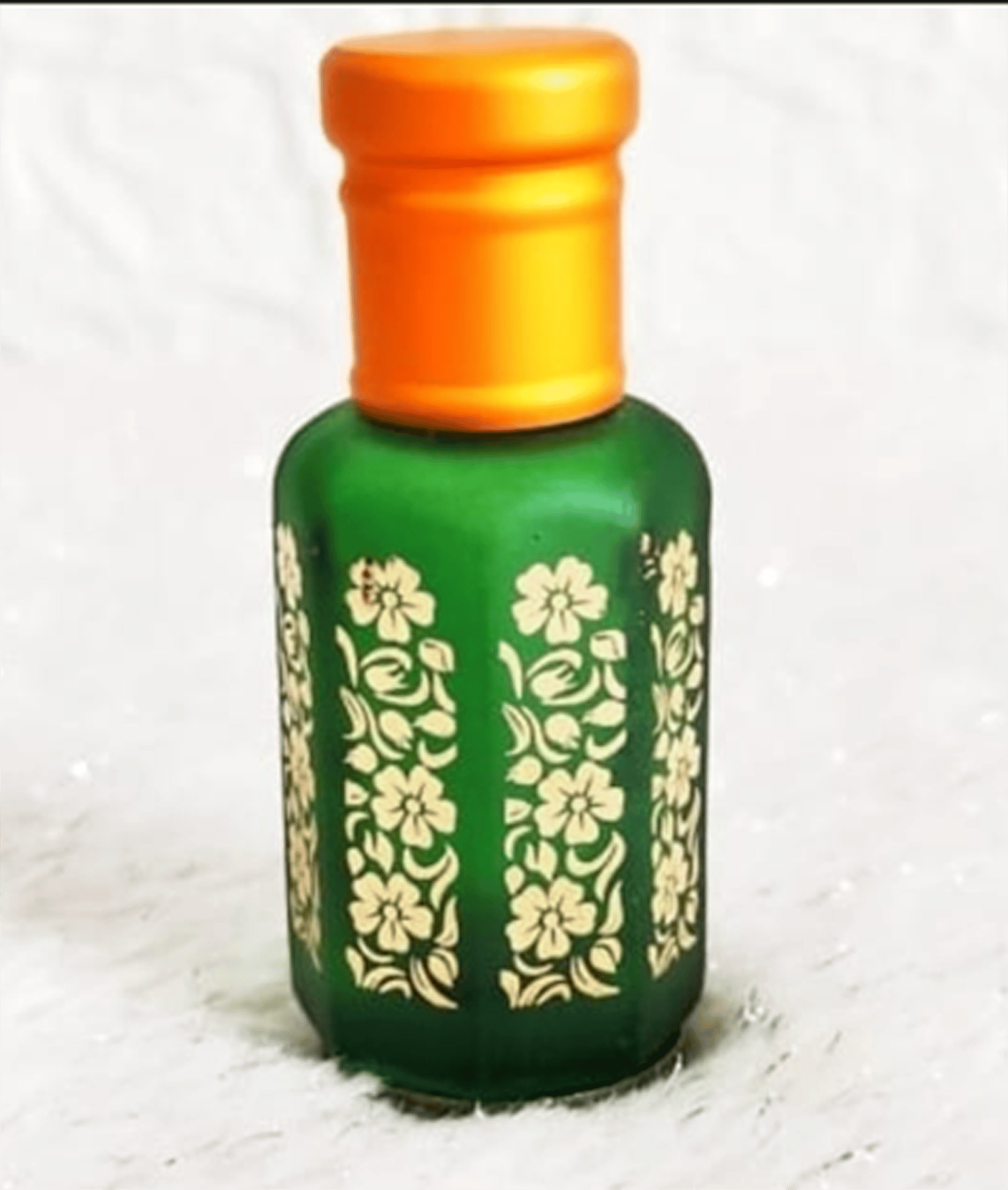 Mii Art 10ml Golden Glass Fragrance Bottle - Elegant Athar Container for Essential Oils - Luxury Refillable Bottle for Vanity & Decor