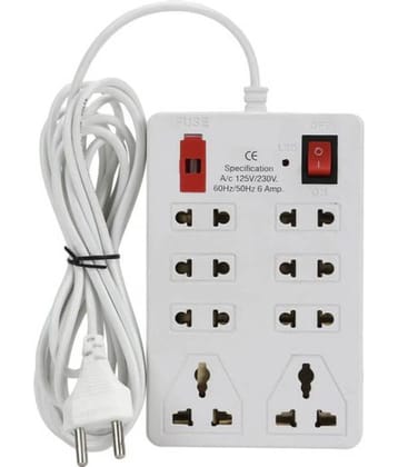 Bsk 8 Socket Extension Board With (2 mtr. wire length)
