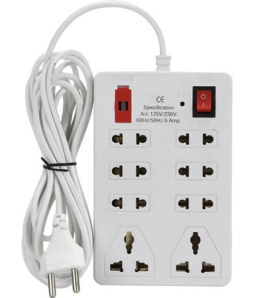 Bsk 8 Socket Extension Board With (2 mtr. wire length)