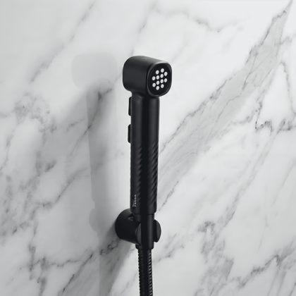 Pearl Black  ABS Health Faucet with 1 Meter 304-Grade SS Hose Pipe & Hook