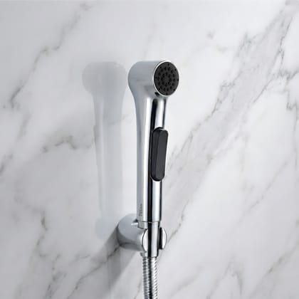 Aqua Silver ABS Health Faucet with 1 Meter 304-Grade SS Hose Pipe & Hook