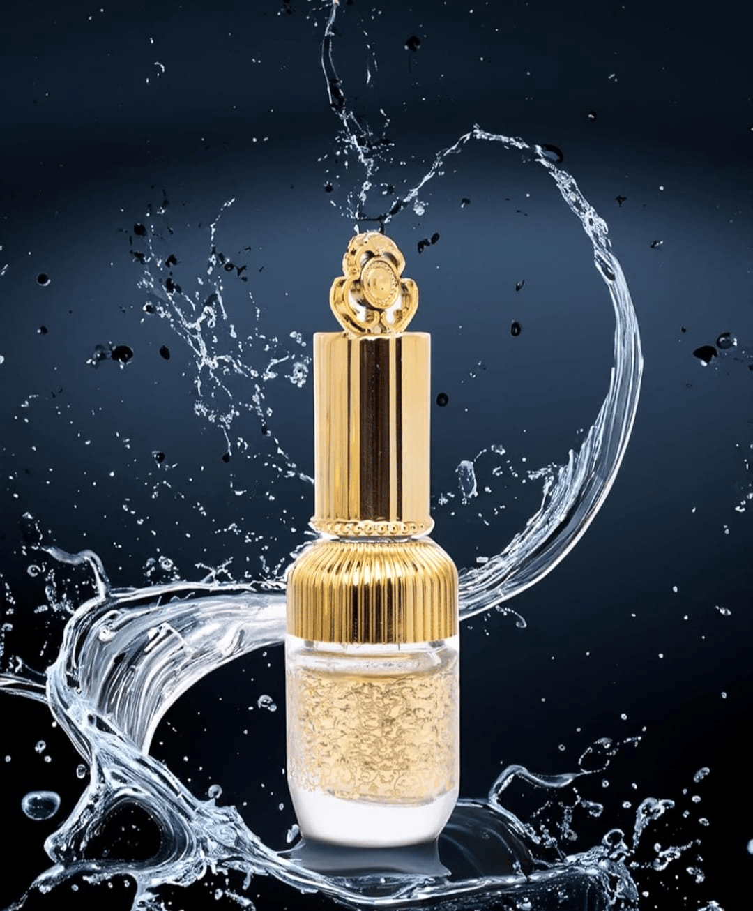 Mii Art 10ml Mini Refillable Gold Glass Vial – Portable Empty Bottle for On-the-Go Essential Oils and Traditional Ittar