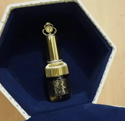 Mii Art 10ml Mini Refillable Gold Glass Vial – Portable Empty Bottle for On-the-Go Essential Oils and Traditional Ittar