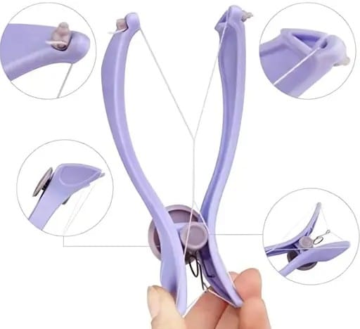 Eyebrow Face and All Parts Threading and Removal System Tweezers for eyebrows, threading tool, slique threading kit, Silique Eyebrow Hair Remover, threading machine for women, slique hair threading machine, threading epilators for women 