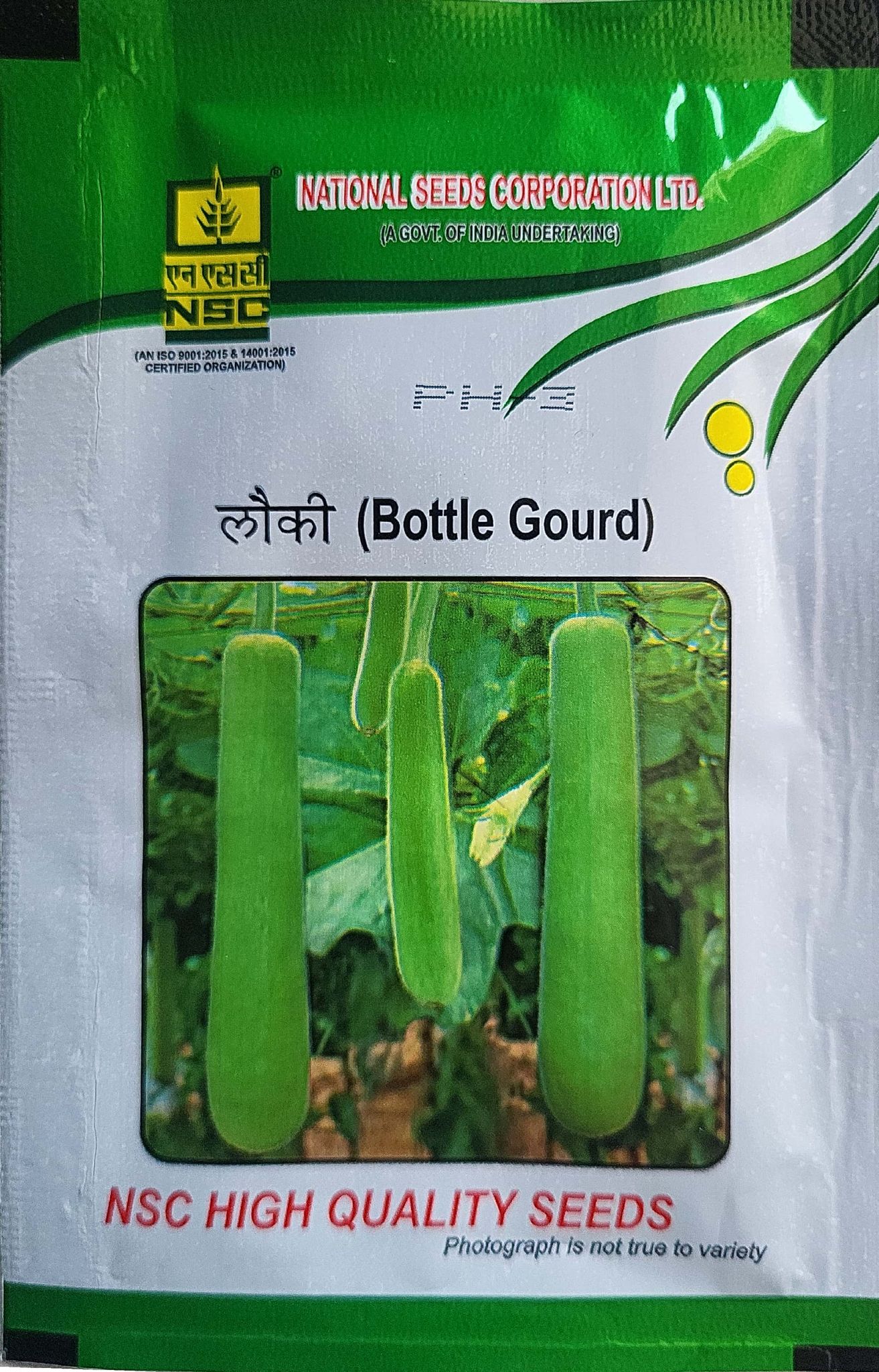 NSC Bottle Gourd PH-3 Variety, Truthful Labelled Seed 30 gm (3 packets of 10 gm each)