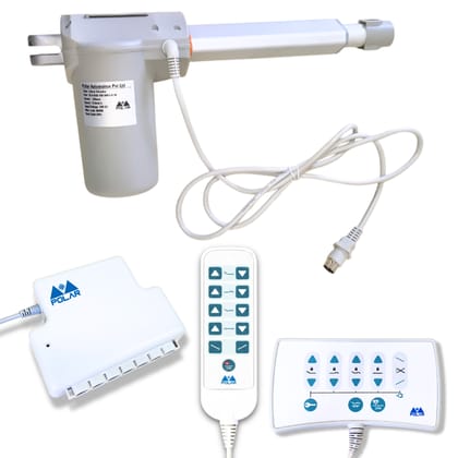 5 Function Hospital Bed Actuator System with Patient Remote + Nurse Panel (Stroke 100 mm | Load 6000 N | Speed 4 mm/s)