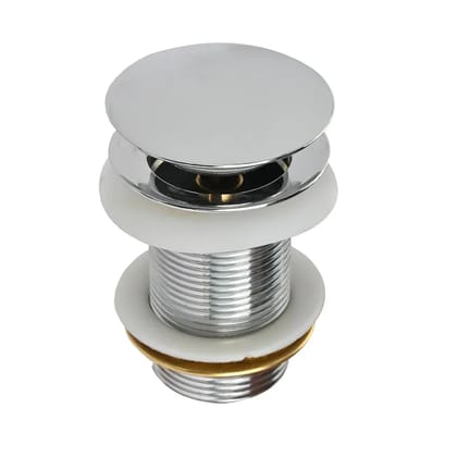 3 Inch silver finish-Brass Pop Up Waste Coupling
