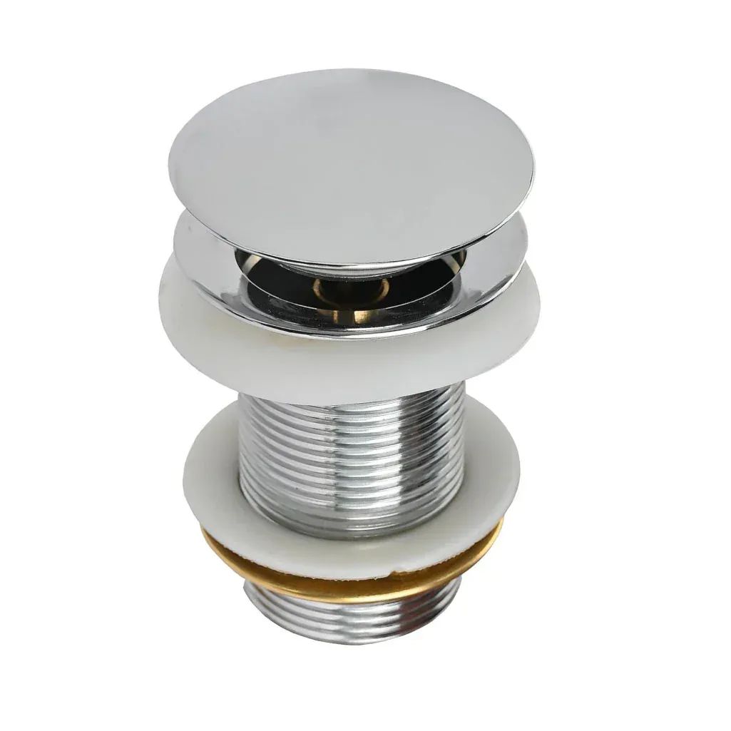 3 Inch silver finish-Brass Pop Up Waste Coupling