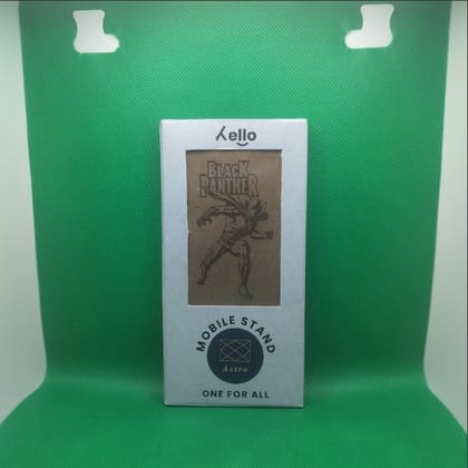 Hello Wooden Mobile Stand  Black Panthar