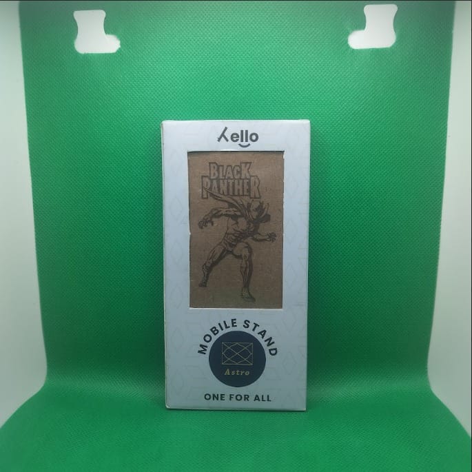 Hello Wooden Mobile Stand Black Panthar