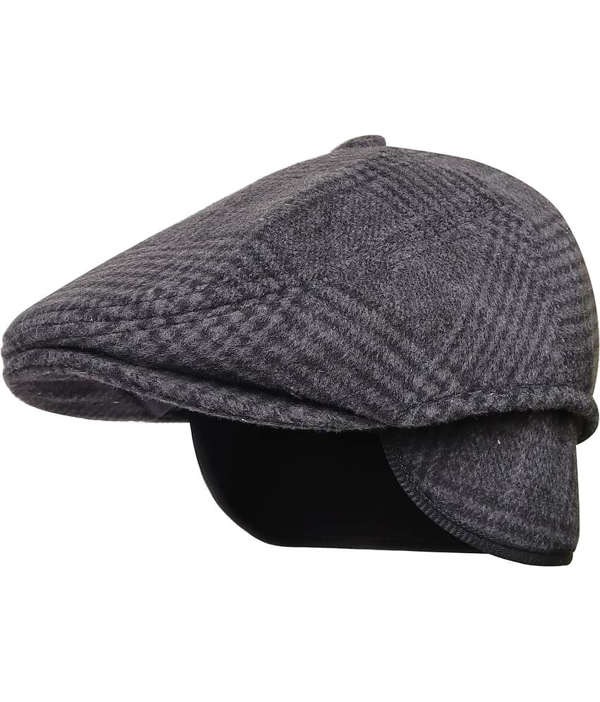 Zacharias Pack of 1 Cotton Blend Men's Cap ( Grey )