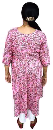 Women's Cotton Polyester Kurta | Umbrella Cut Kurti | Size L 