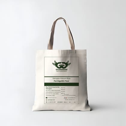 Gaanagam Indigenous Karuppu Kavuni Rice Porridge Mix Flour, Recommended for Sugar Management, Weight Management and Immunity Development with 1 Year Shelf Life (1 kg)