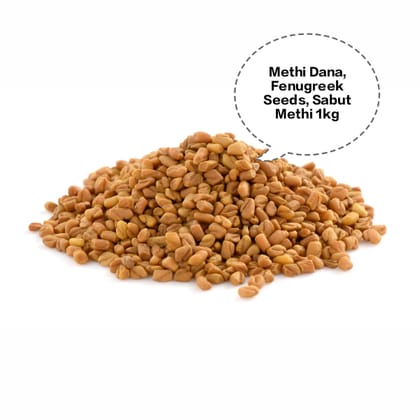Methi Dana, Fenugreek Seeds, Sabut Methi, Methi Seeds, Whole Fenugreek 1kg