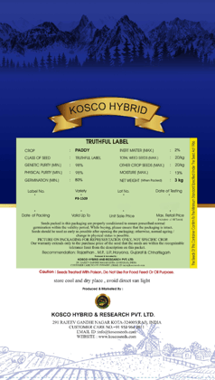 PB 1509 Basmati Paddy Seed – High Yield Variety | Kosco Hybrid