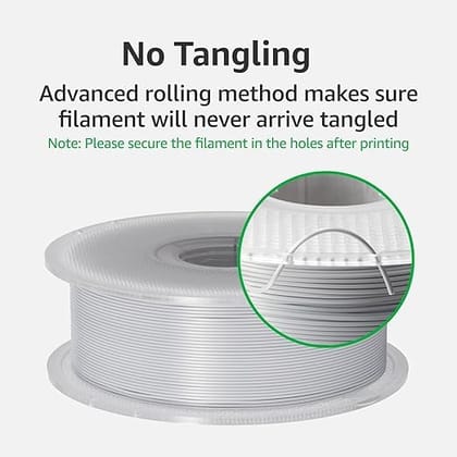 3IDEA Bambu Lab PLA Basic 3D Printing Filament - Jade White, Reusable Spool 1KG 