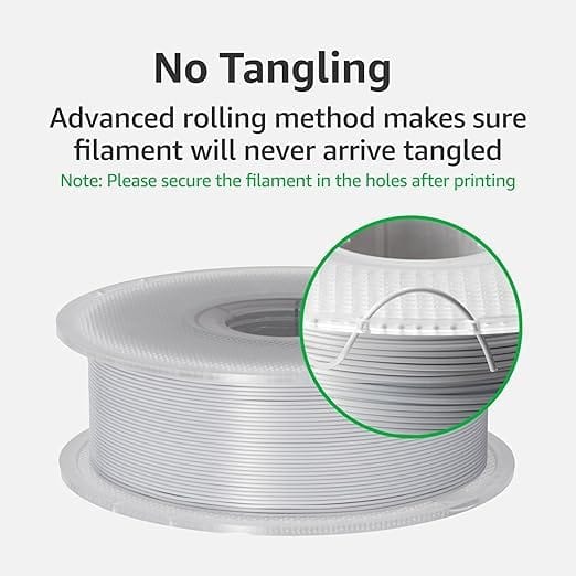 3IDEA Bambu Lab PLA Basic 3D Printing Filament - Jade White, Reusable Spool 1KG 