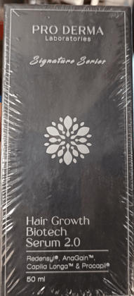 Pro-Derma Hair Growth Biotech Serum Advanced Redensyl, Anagain & Capilia Longa Stem Cell Complex | Targeted Hair Serum for Hair Fall Control, Thinning & Density Pack of 1