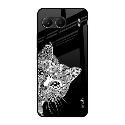 Kitten Mandala Glass Case for OnePlus Nord 4 5G