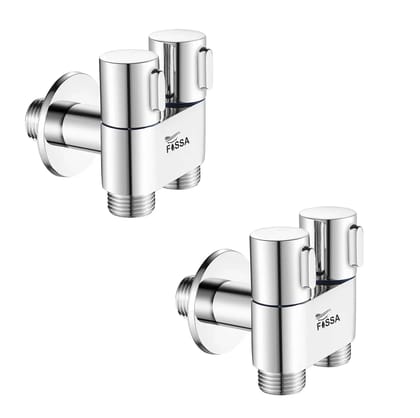 2 in 1 Brass Angle cock  Silver For Use multi Purpose