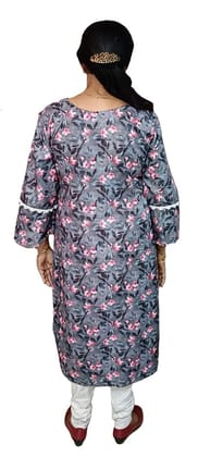 Women's Cotton Polyester Kurta | Designer Princess Cut Kurti | Size: XL