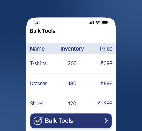 Bulk Shipment Support
