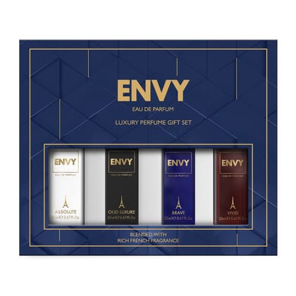 ENVY Luxury Perfume Gift Set for Men - 4x20ml Each