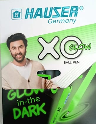 Hauser XO Glow Ballpoint Pen - Blue(10pcs) 