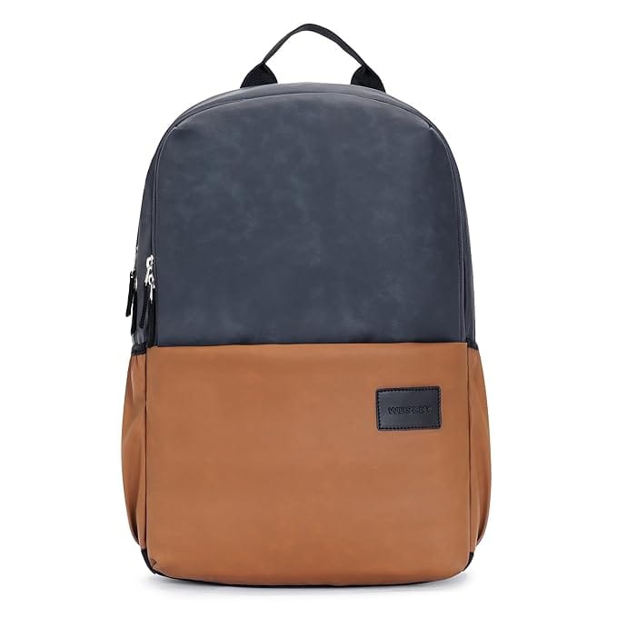 WESSLEY Two-Tone Backpack - Stylish & Durable School/Travel Bag