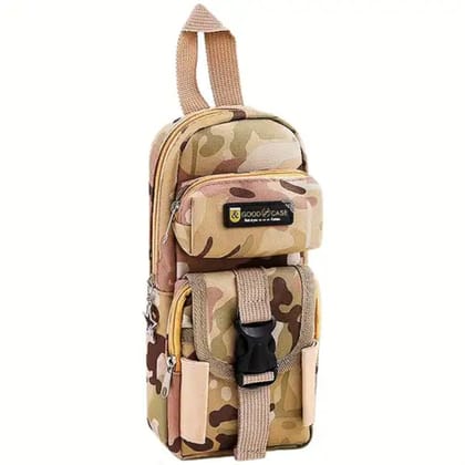 KTRS Enterprise Large Portable Waterproof Creative Storage Bag Pencil Case Camouflage Pencil case, Portable Military Pencil Pouch with Multiple Pockets, Large Capacity Stationery