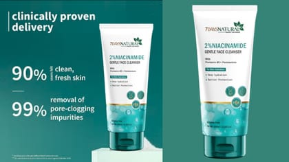 Elegantra 2% Niacinamide Gentle Face Cleanser (Pack of 4) – Hydrating & Brightening Wash for All Skin Types (100ML x 4)