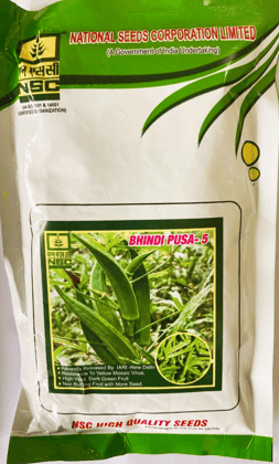 NSC Bhindi Pusa - 5 variety 250 gram Truthful Labelled Seed