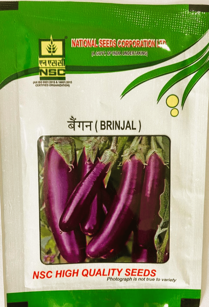 Brinjal Variety - PPL Truthful Label (TL) Seed (Four Packets of 10 Gram Each)