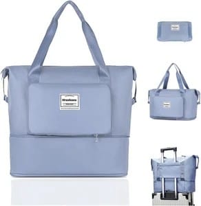 Foldable Travel Duffel Bag, Large Capacity Folding Travel Bag Waterproof Multipurpose Bag (Multicolor, 40 L)