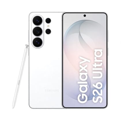 Samsung Galaxy S26 Ultra 5G (12GB RAM, 256GB Storage) -white