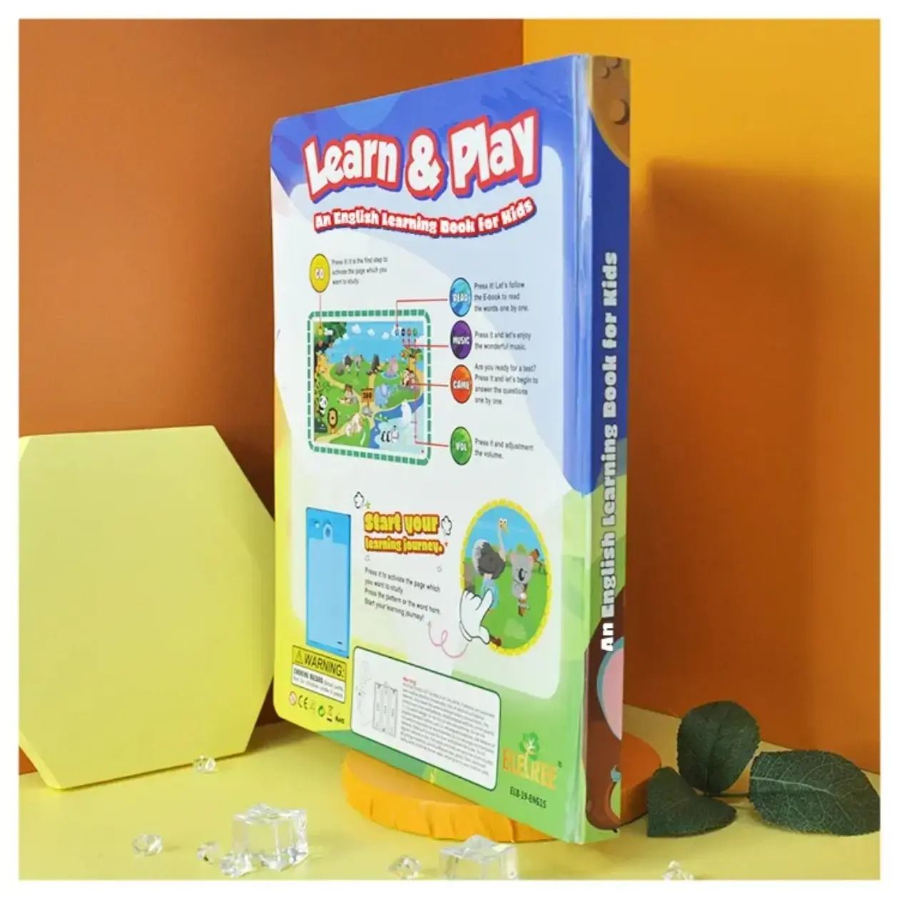 Learn & Play Touch Learning Book for Kids | Interactive Educational Book with Sound & Activity Pages | Early Learning Toy for Toddlers & Preschoolers