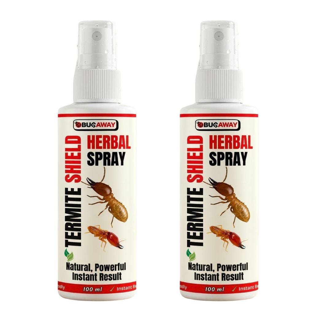 Bug Away Termite Shield Extra Strong Fast Action Eco Friendly Natural Termite Treatment Spray 100 ML (Pack Of 2) - Fresheners and Repellents | Buy online on ZillyBuy