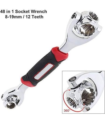 SURSAI 48 in 1 Socket Wrench Multifunction Universal Tool (Silver)