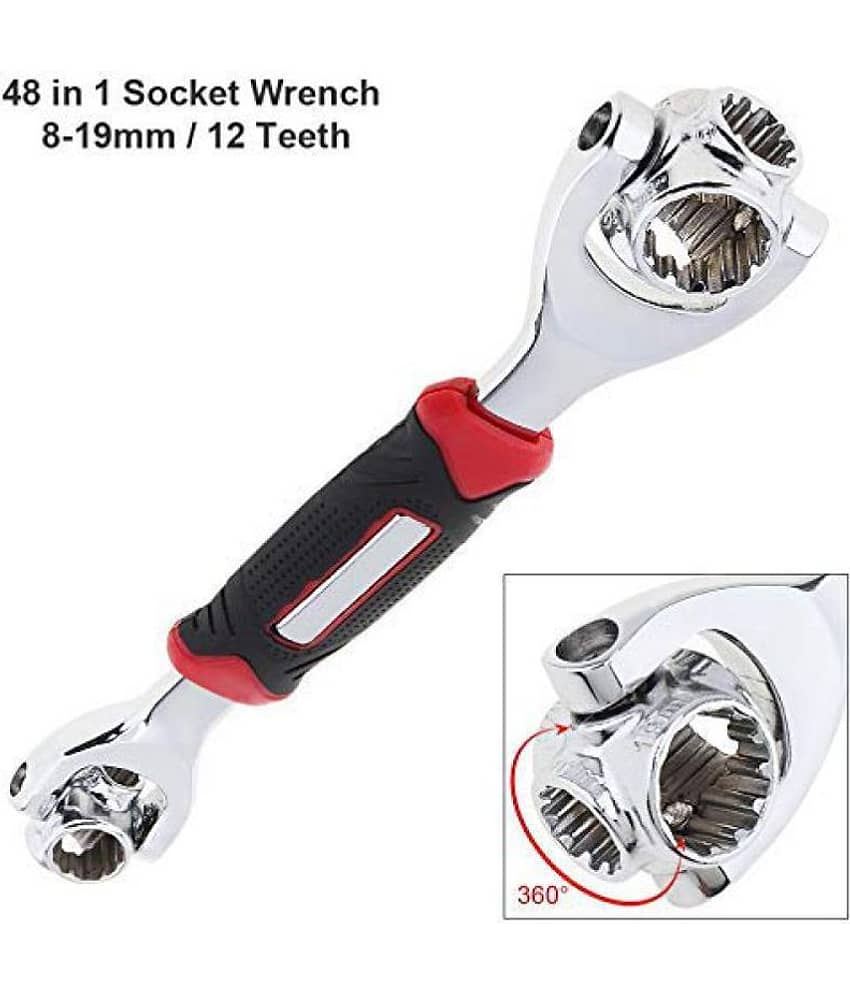 SURSAI 48 in 1 Socket Wrench Multifunction Universal Tool (Silver)