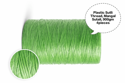 Plastic Sutli Thread, Mangal Sutali, PP Packing Twine, Polypropylene Packing Thread, Plastic Packing Sutli  900gm 4pieces