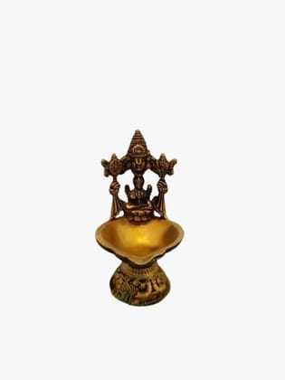 Goddess Lakshmi Brass Diya for Diwali