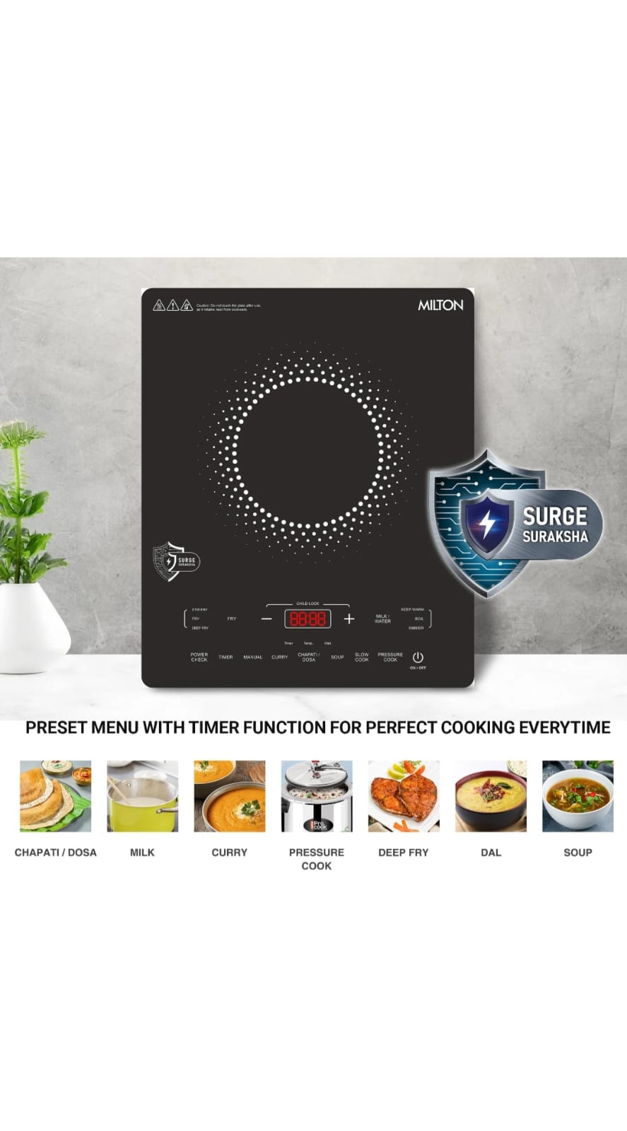 Elio Elite induction Stove 1600 Watt