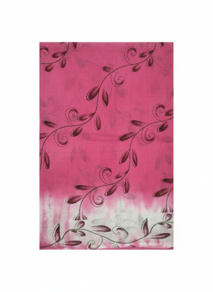 Pink Floral Print cotton saree Pink Floral Print cotton saree