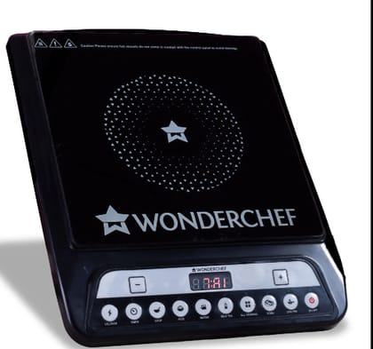 Wonderchef Renewed Power 1400W Induction Cooktop | 11 Preset Functions 