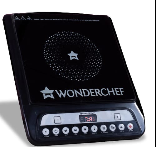 Wonderchef Renewed Power 1400W Induction Cooktop | 11 Preset Functions 
