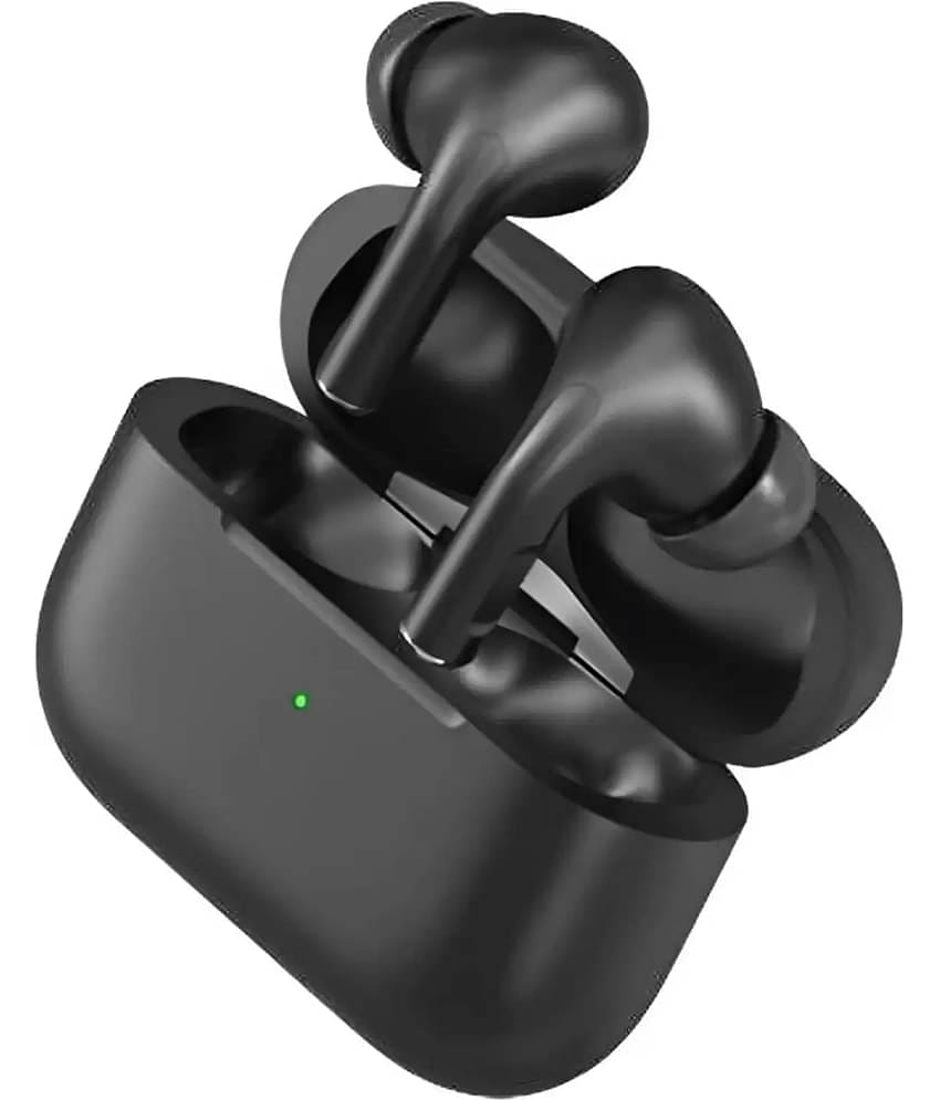 AIR PODS PRO Bluetooth True Wireless (TWS) On Ear 4 Hours Playback Active Noise cancellation IPX4(Splash & Sweat Proof) Black