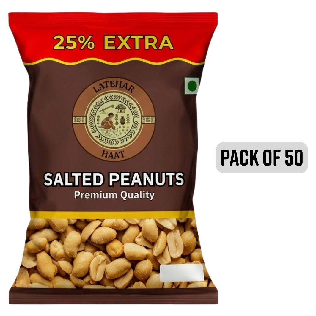 Latehar Haat Salted Peanuts (Pack of 50 x 25g each)