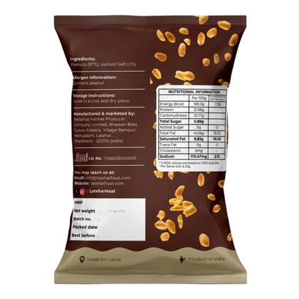 Latehar Haat Salted Peanuts (Pack of 50 x 25g each)