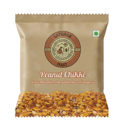 Latehar Haat Peanut Chikki (Pack of 50 x 10g each)